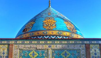عکس حکاکی جالب از گنبد مسجد 260 ساله ارمنستان