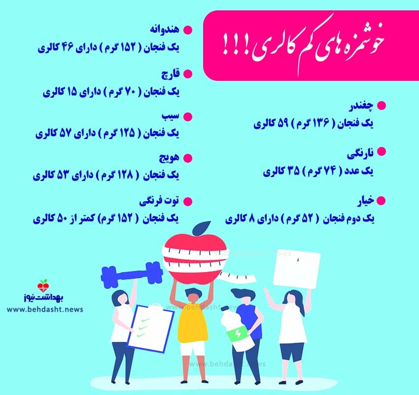 غذاهای خوشمزه و کم کالری برای کاهش وزن